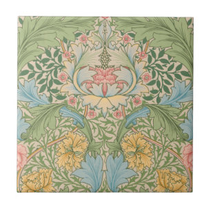 Azulejo William Morris Flor Floral Botánica Myrtle
