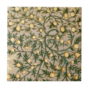 Azulejo William Morris Floral Frutas Jardín Flor Clásico