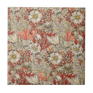 Azulejo William Morris Floral Vintage Roja Compton Primave