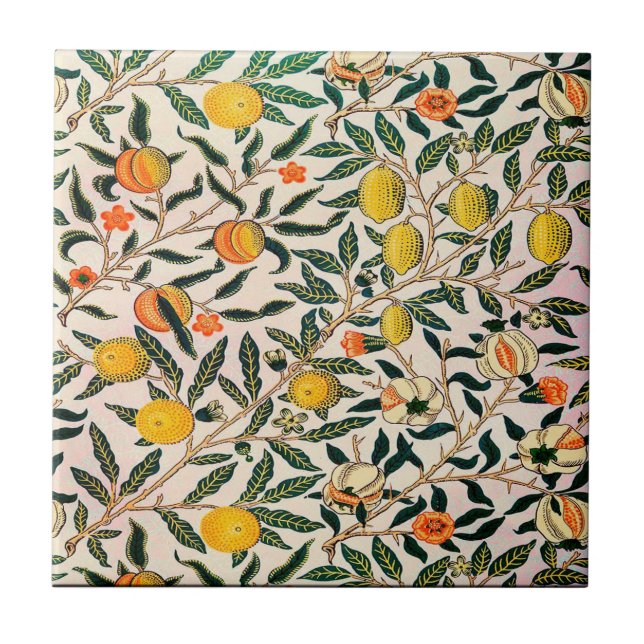 Azulejo William Morris Fruit Ceramic Tile (Frente)