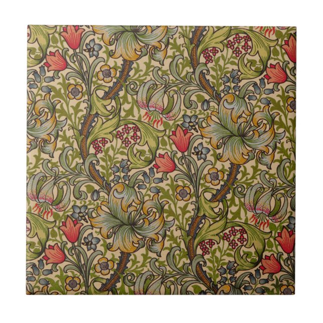 Azulejo William Morris Golden Lily Antique (Frente)