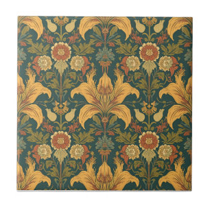 Azulejo William Morris Golden Lily Vintage Pre-Raphaelite