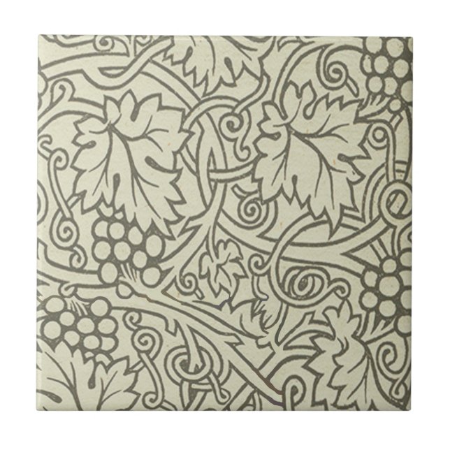 Azulejo William Morris Grapevine Sage Wallpaper (Frente)