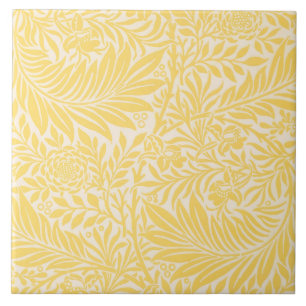 Azulejo William Morris - Hojas de Larkspur y Patrón de Flo