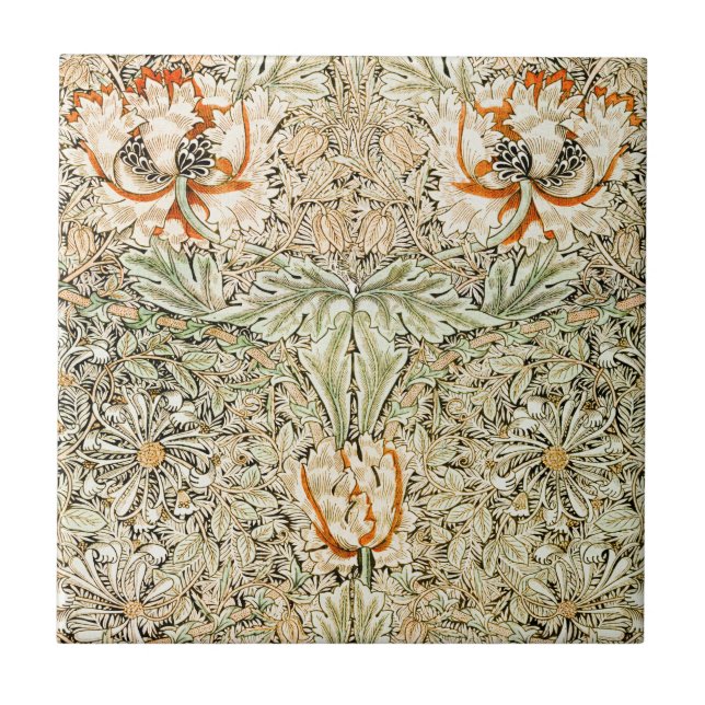 Azulejo William * Morris Honeysuckle Botanical | (Frente)