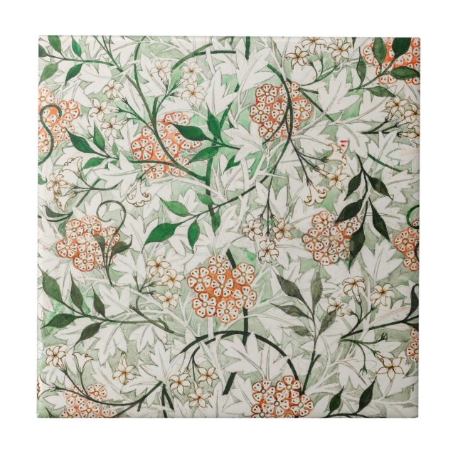 Azulejo William Morris Jasmine Garden Flower Classic (Frente)