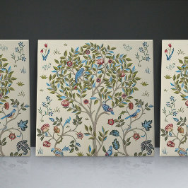Azulejo William Morris Kelmscott Árbol Aves Nouveau