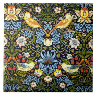 Azulejo William Morris - Ladrón de fresa de cerámica