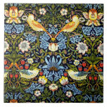 Azulejo William Morris - Ladrón de fresas<br><div class="desc">Strawberry Thief,  un diseño vintage de William Morris</div>