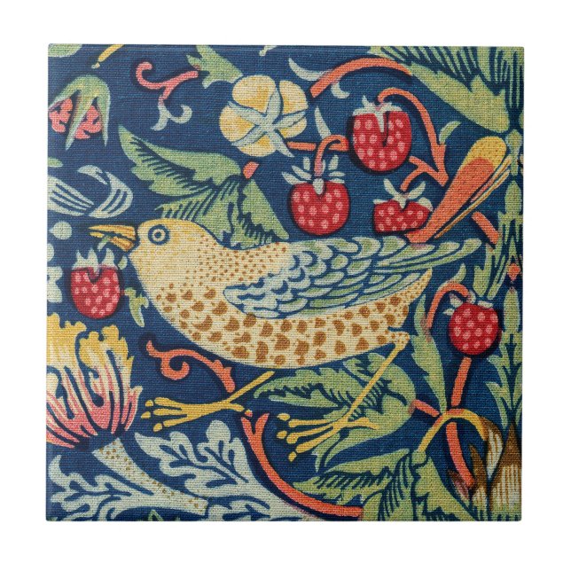 Azulejo William Morris - Ladrón de fresas (Frente)