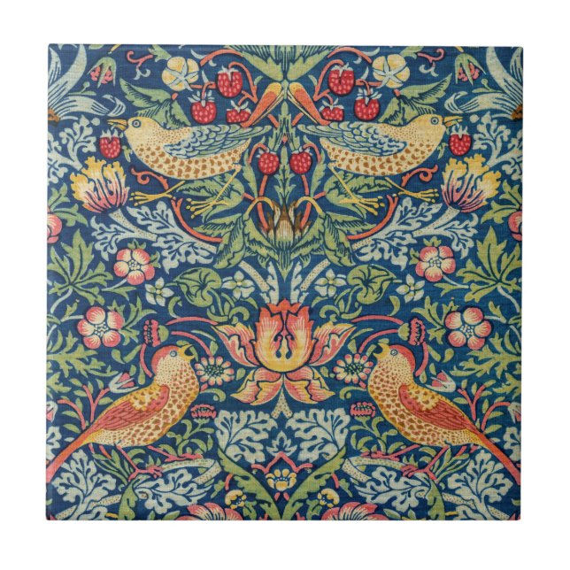 Azulejo William Morris - Ladrón de fresas (Frente)