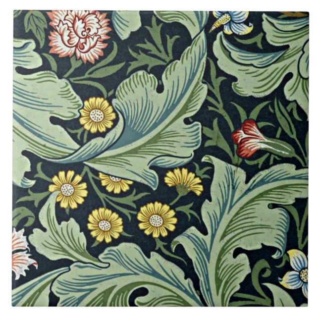 Azulejo William Morris - Leicester Ceramic Tile (Frente)