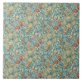 Azulejo William Morris "Lirio Dorado" 3
