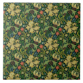 Azulejo William Morris "Lirio Dorado" 4