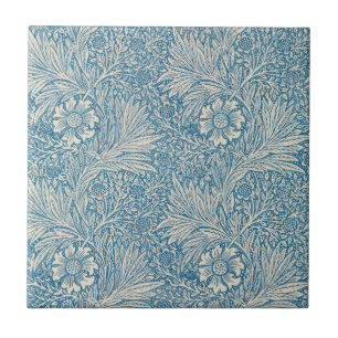 Azulejo William Morris - maravilla del azul de Nouveau del