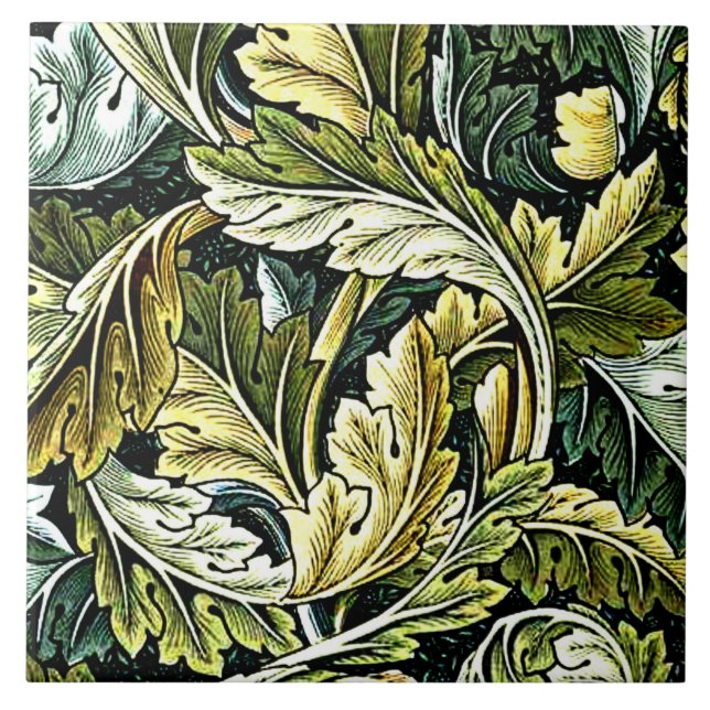 Azulejo William Morris - Patrón de Acanthus,   (Frente)