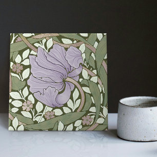 Azulejo William Morris Pimpernel Vintage Pattern Ceramic T