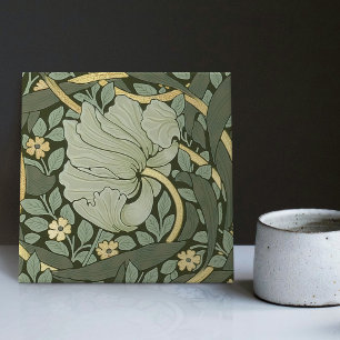 Azulejo William Morris Pimpernel Vintage Pattern Ceramic T