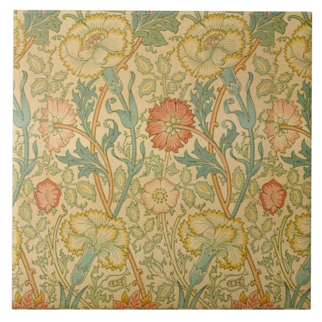 Azulejo William Morris Pink y Rosa (Frente)