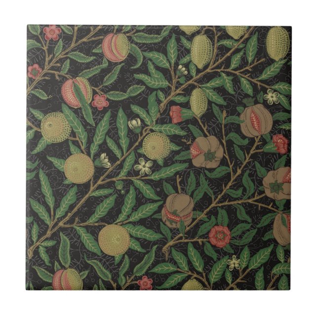 Azulejo William Morris Pomegranate Classic Fruit (Frente)