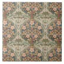 William Morris Rosa Wreath Vintage Rosa de Flores