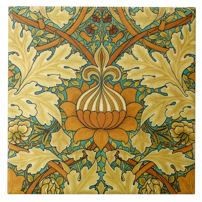 Azulejo William Morris 'St. James Chintz' (Frente)