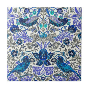 Azulejo William Morris Strawberry Thief - Invertido