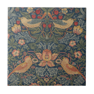 Azulejo William Morris Strawberry Thieves Aves