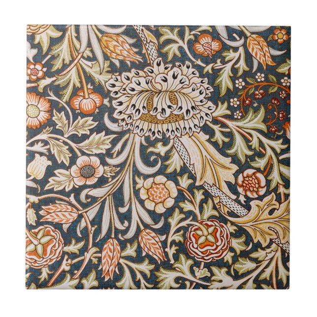 Azulejo William Morris Trent Garden Flower Pattern Classic (Frente)
