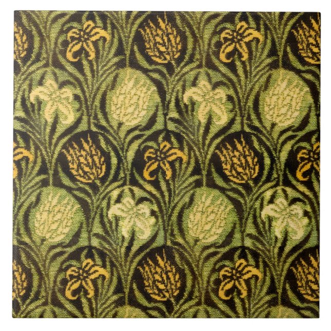 Azulejo William Morris Tulips y Lilies Carpet Rug Classic (Frente)