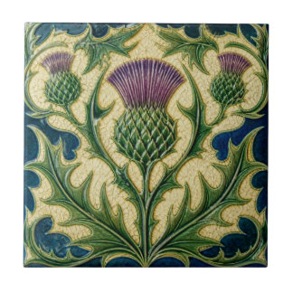Azulejo William Morris vintage floral escocesa cardo 