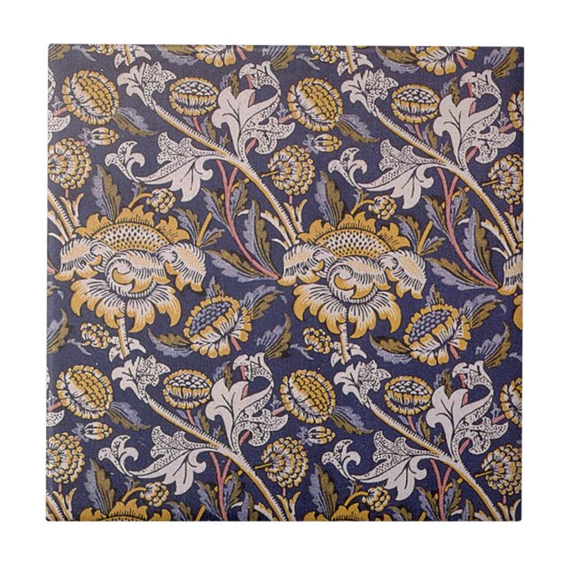 Azulejo William Morris Wey Floral Wallpaper (Frente)