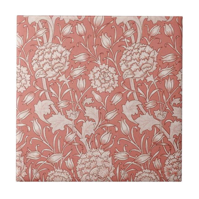 Azulejo William Morris Wild Tulip Classic Victorian Design (Frente)