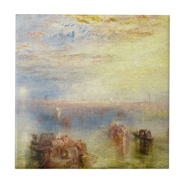 Azulejo William Turner - Acercamiento a Venecia (Frente)