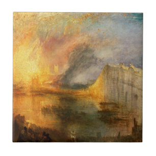 Azulejo William Turner - La quema del Parlamento