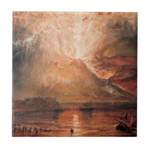 Azulejo William Turner - Vesubio en erupción