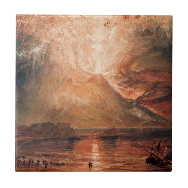 Azulejo William Turner - Vesubio en erupción (Frente)