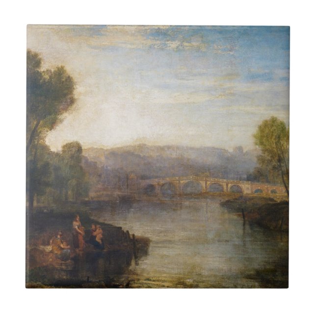 Azulejo William Turner - Vista de la colina de Richmond y  (Frente)