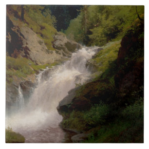 Azulejo Winona Falls (US Landscape) (por Hermann Herzog)