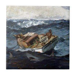 Azulejo Winslow Homer La Corriente del Golfo