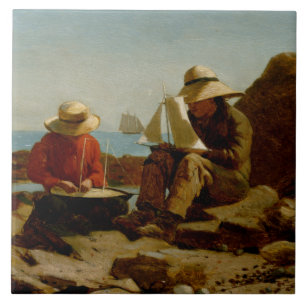 Azulejo Winslow Homer - Los Constructores De Barcos