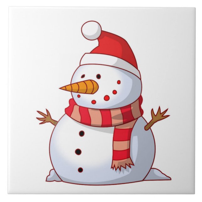 AZULEJO WINTER SNOWMAN (Frente)