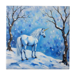 Azulejo Winter Unicorn