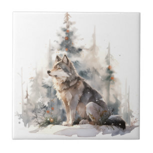 Azulejo Winter Wolf Tile