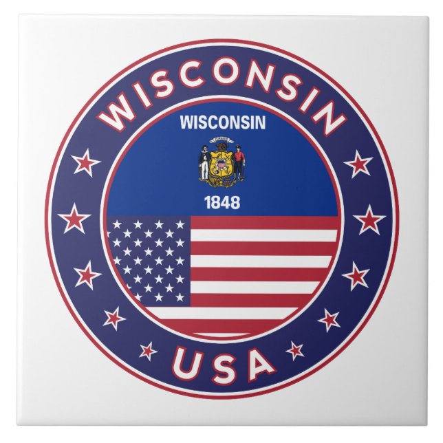 Azulejo Wisconsin (Frente)