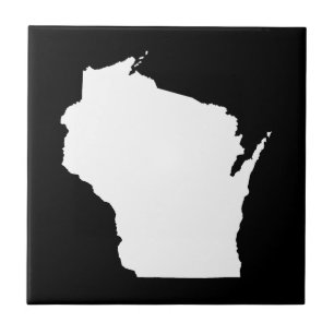 Azulejo Wisconsin en blanco