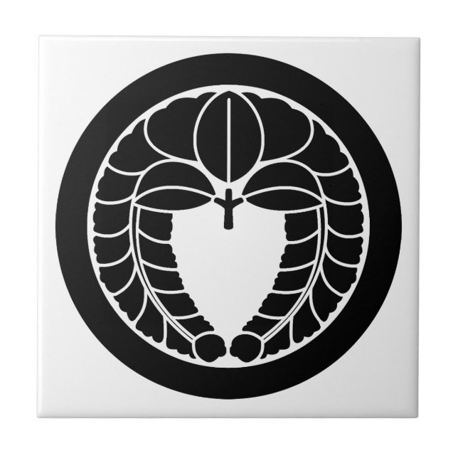 Azulejo Wisteria colgante en círculo (Frente)