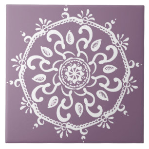 Azulejo Wisteria Mandala