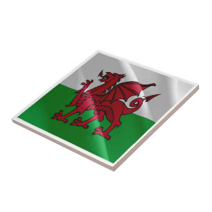 Azulejo WLS002 Waving FLAG welsh WALES,