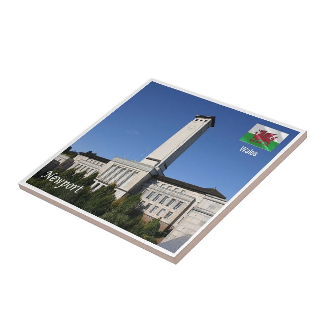 Azulejo WLS013 NEWPORT, Gales, Europa, (Lado)